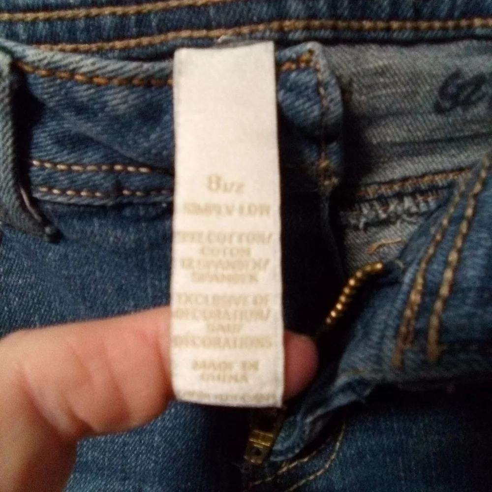 JUSTICE girls jeans. Size 8.